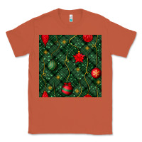Copper christmas ornaments seamless  pattern Classic Tee - BundleAndBundleShop