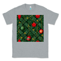 Heather Grey christmas ornaments seamless  pattern Classic Tee - BundleAndBundleShop