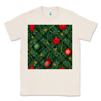 Natural christmas ornaments seamless  pattern Classic Tee - BundleAndBundleShop