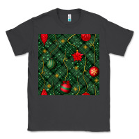 Smoke christmas ornaments seamless  pattern Classic Tee - BundleAndBundleShop