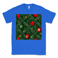 True Royal christmas ornaments seamless  pattern Classic Tee - BundleAndBundleShop