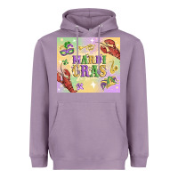Lavender mardi gras Heavyweight Hoodie - MaliasSmallBusiness