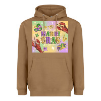 Toasted Coconut mardi gras Heavyweight Hoodie - MaliasSmallBusiness