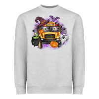 Halloween School Bus Heavyweight Sweatshirt | Teevron