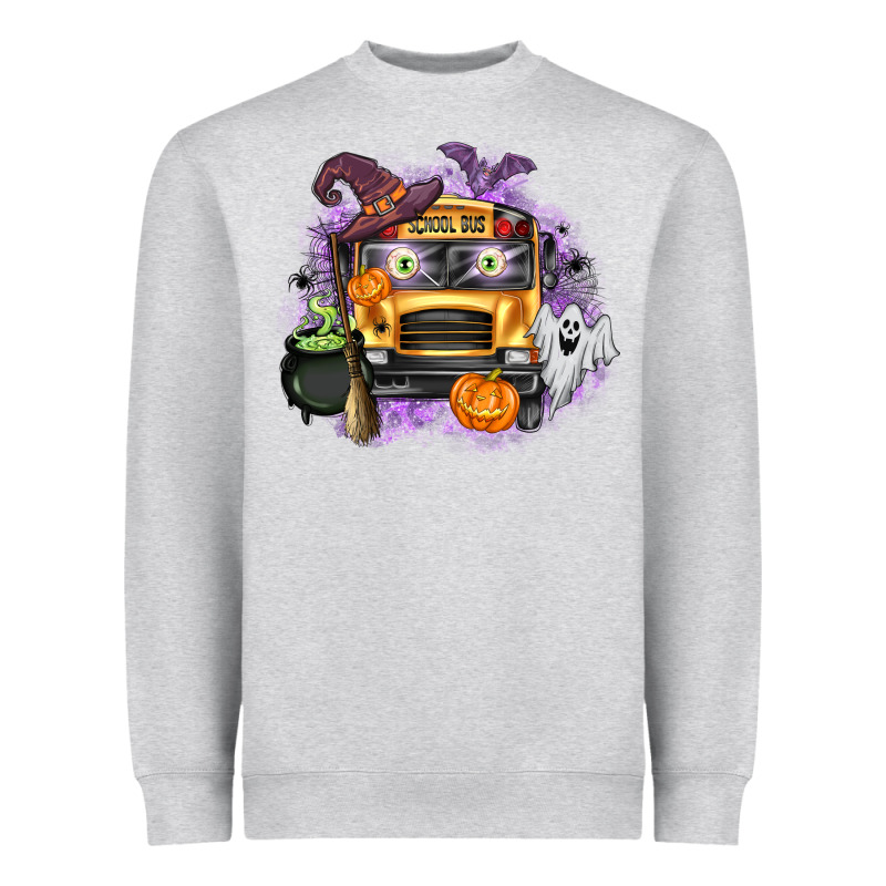 Halloween School Bus Heavyweight Sweatshirt by texasbilliewilder | Teevron