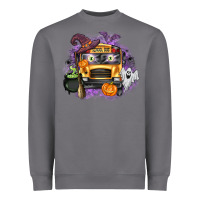 Storm Halloween School Bus Heavyweight Sweatshirt - texasbilliewilder