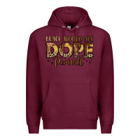 Burgundy black women are dope periodt Premium Hoodie - LillyAllenDesigns