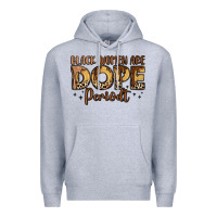 Heather Grey black women are dope periodt Premium Hoodie - LillyAllenDesigns