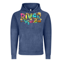 Vintage Denim river squad with leopard Vintage Hoodie - texasbilliewilder