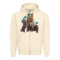 Sandshell mama bear and baby bear Zipper Hoodie - Artiststas