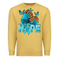 Antique Gold Hope teal ribbon Ovarian Cancer nails Premium Sweatshirt - NancyCooperArtShop