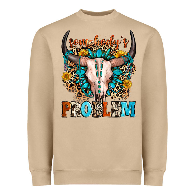 Somebody's Problem Heavyweight Sweatshirt by Zillion Design Studio | Teevron