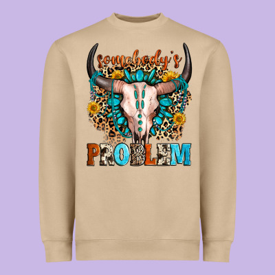 Somebody's Problem Heavyweight Sweatshirt Designed By Zillion Design Studio