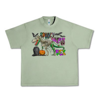 Oil Green spooky saurus rex Urban Heavy Tee - CowhideDigitalArt