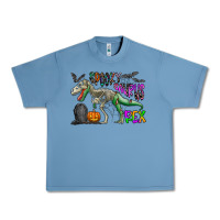 Pebble Blue spooky saurus rex Urban Heavy Tee - CowhideDigitalArt