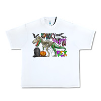 White spooky saurus rex Urban Heavy Tee - CowhideDigitalArt