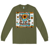 Army Green god gifted me two titles mom and gigi and i rock them both Long Sleeve Tee - JahusDesignShop