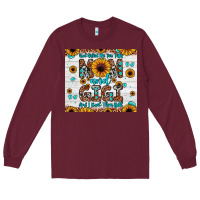 Burgundy god gifted me two titles mom and gigi and i rock them both Long Sleeve Tee - JahusDesignShop