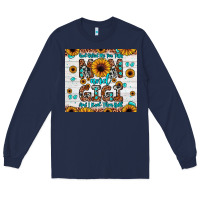 Navy god gifted me two titles mom and gigi and i rock them both Long Sleeve Tee - JahusDesignShop