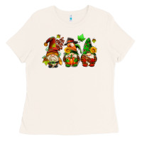 Bone fall gnomes with pumpkin pie Ladies Tee - AdoDesignShop