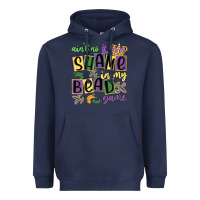 Navy ain't no shame in my bead game Heavyweight Hoodie - MaliasSmallBusiness