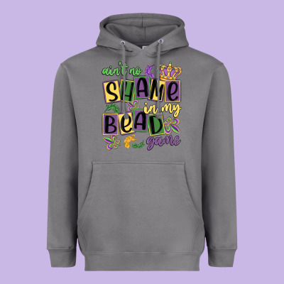 Ain't No Shame In My Bead Game Heavyweight Hoodie Designed By Maliassmallbusiness