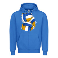 True Royal volleyball patch Zipper Hoodie - AdoDesignShop