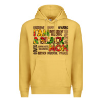 Antique Gold i am a black mom Premium Hoodie - LillyAllenDesigns