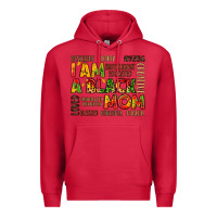 Cardinal i am a black mom Premium Hoodie - LillyAllenDesigns