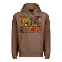 Chestnut i am a black mom Premium Hoodie - LillyAllenDesigns