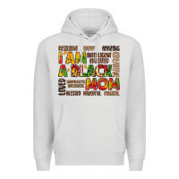 Dove Grey i am a black mom Premium Hoodie - LillyAllenDesigns
