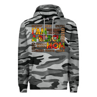Slate Camo i am a black mom Premium Hoodie - LillyAllenDesigns