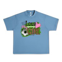 Pebble Blue love my girl soccer Urban Heavy Tee - HRA Design Shop