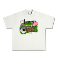 Pistachio love my girl soccer Urban Heavy Tee - HRA Design Shop