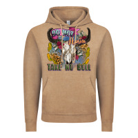 Vintage Coffee do not harm take no bull cow skull Vintage Hoodie - Zillion Design Studio