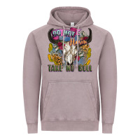 Vintage Zinc do not harm take no bull cow skull Vintage Hoodie - Zillion Design Studio