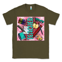 Army Green teacher Classic Tee - AdoDesignShop