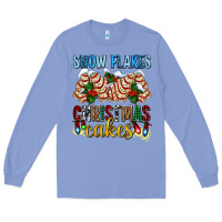 Colony Blue snow flakes christmas cakes ado Long Sleeve Tee - AdoDesignShop