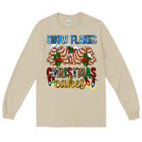 Mushroom snow flakes christmas cakes ado Long Sleeve Tee - AdoDesignShop