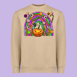 Halloween Rainbow Heavyweight Sweatshirt Designed By Texasbilliewilder