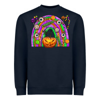 Navy Halloween Rainbow Heavyweight Sweatshirt - texasbilliewilder