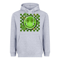 Heather Grey checkered st. patrick's day Heavyweight Hoodie - MaliasSmallBusiness