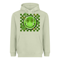 Matcha checkered st. patrick's day Heavyweight Hoodie - MaliasSmallBusiness