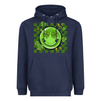 Navy checkered st. patrick's day Heavyweight Hoodie - MaliasSmallBusiness