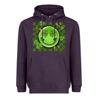 Plum checkered st. patrick's day Heavyweight Hoodie - MaliasSmallBusiness