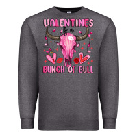 Charcoal Heather valentines is a bunch of bull Premium Sweatshirt - MaliasSmallBusiness
