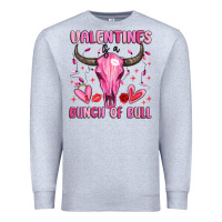 Heather Grey valentines is a bunch of bull Premium Sweatshirt - MaliasSmallBusiness