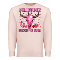 Pale Pink valentines is a bunch of bull Premium Sweatshirt - MaliasSmallBusiness