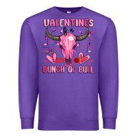 Purple valentines is a bunch of bull Premium Sweatshirt - MaliasSmallBusiness