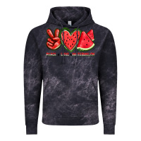 Cloud Black peace love watermelon Vintage Hoodie - texasbilliewilder